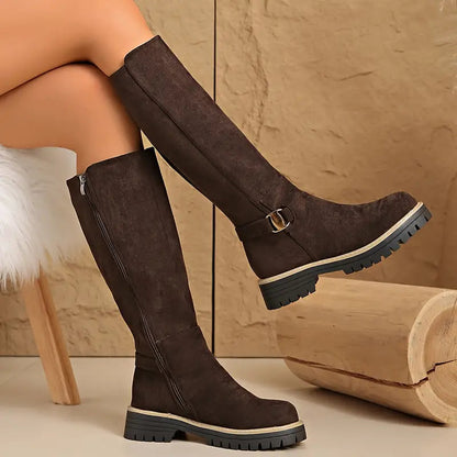 Botas Altas Daniella: Estilo Atrevido y Seguridad Invierno